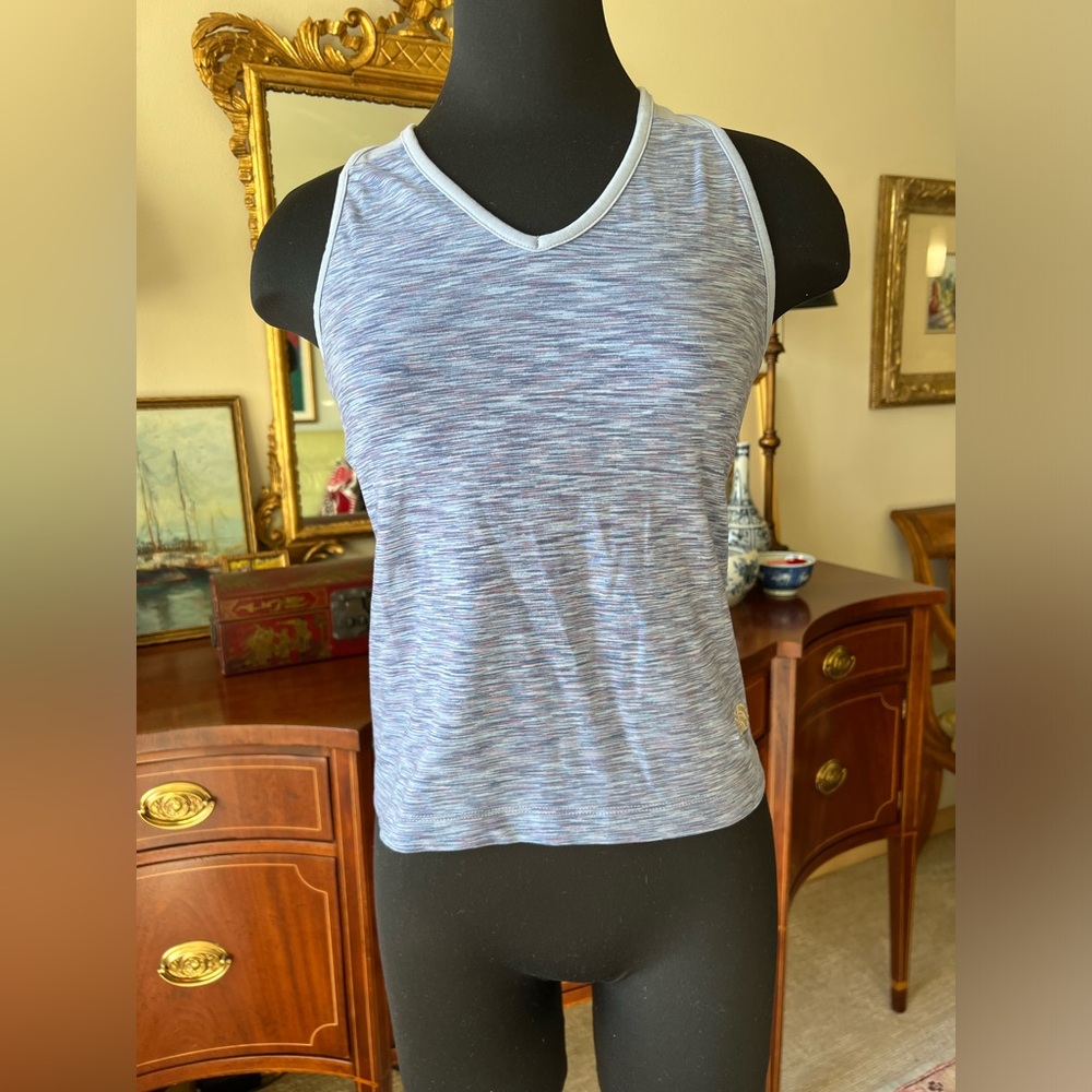 The North Face athletic jog yoga top blue and purple. Size medium runs small.